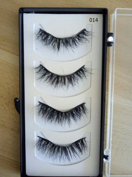 3D Two Magnets Magnetic Mink Eyelashes 10 Styles Selectable 100% Handmade 4 Pcs Set False Eye Lashes