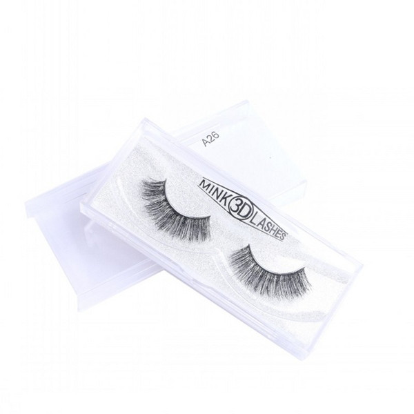 Wholesale Lashes 19 Styles Selectable 100% Real Mink Hair Eyelashes Natural Black Thick Lashes Mink Eyelash Extensions