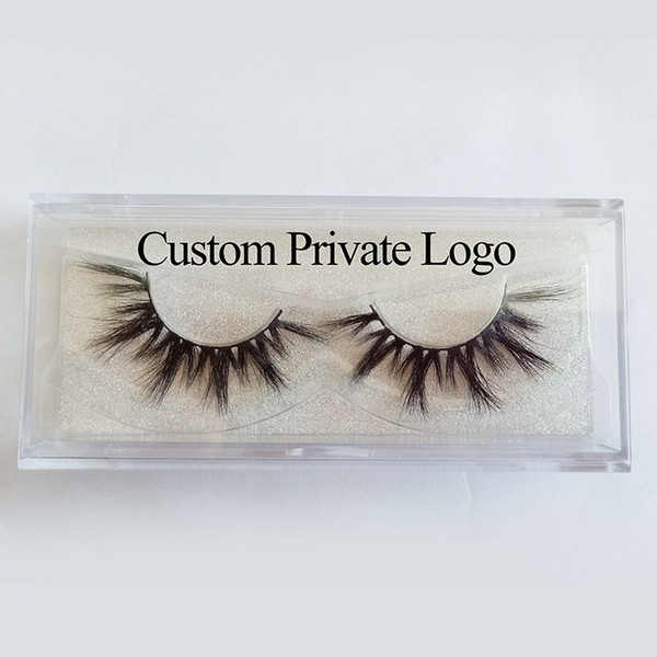 Custom Private Logo Natural Long Thick 3D Mink Eyelashes 100% Handmade Mink Hair Full Strip Lashes