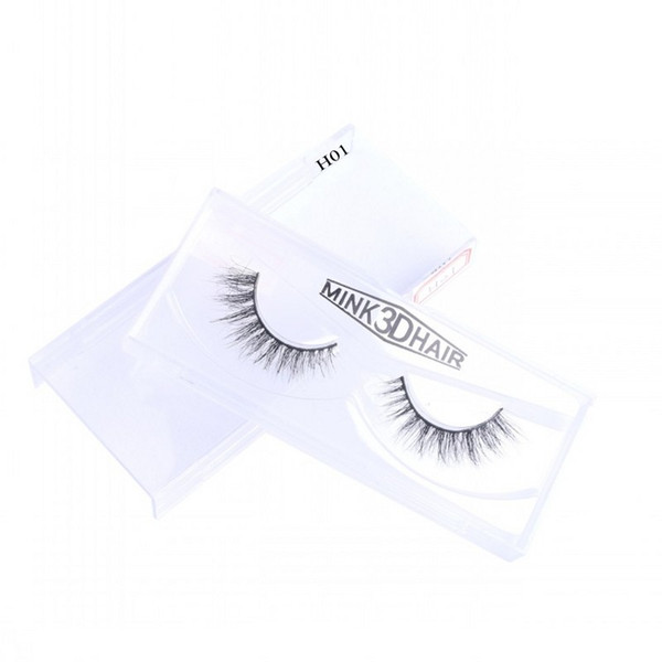 Newest Mink Eyelashes High Quality 100% Handmade 3D Mink hair Eyelashes Natural Black Thick Strip False Lashes