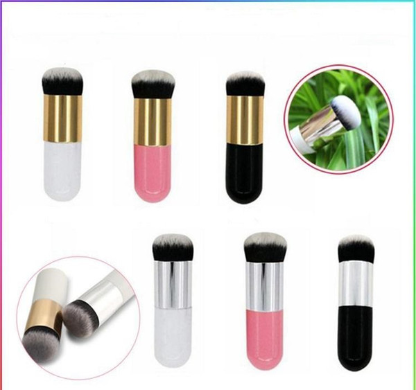 HOT Professional Liquid Foundation Brush Wood Handle Beauty Kabuki Brush Flat Synthetic Hair Makeup Brushes Free Shipping