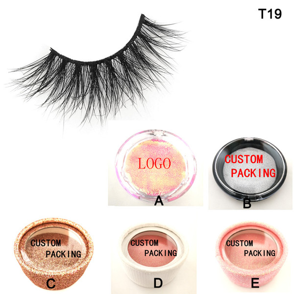 3D Mink lashes 100% Thick real mink false eyelashes natural Eyelashes false true mink hair lashes custom eyelash package box