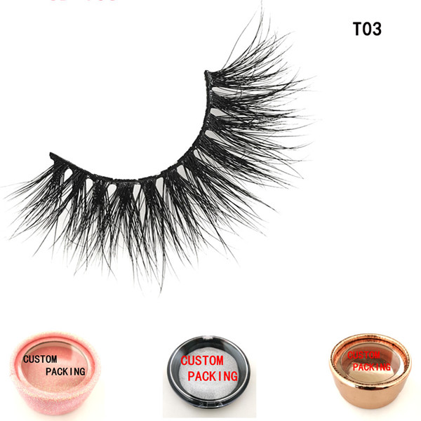 3D Mink Lashes Black Natural Thick Mink Eyelash Soft Long Handmade Makeup Fake Eye Lashes Extension Natural Long Lashes