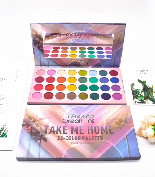 In stock High Quality Fashion Color Styles Imeago Take me home 32 Color Eye Shadow Palette Eyeshadow