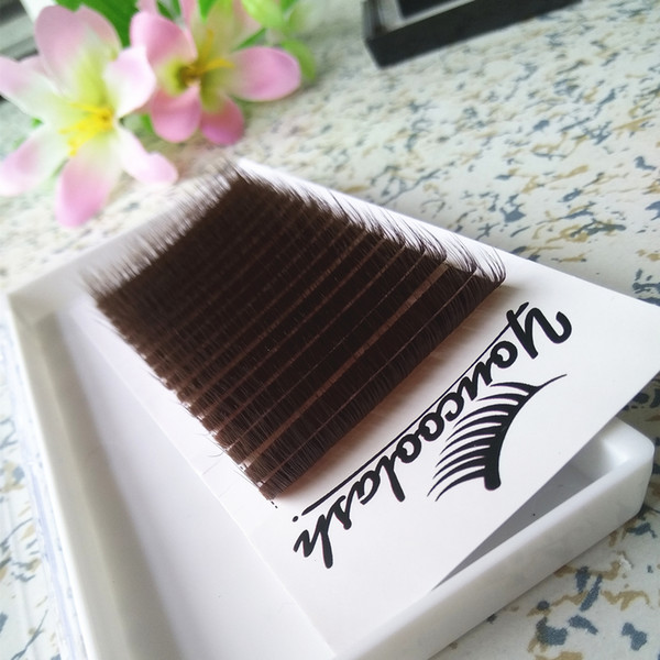 Chocolate Brown Camellia Lashes 3D-9D Volume lash Extension Brown Pandora lashes False Lashes 0.07mm C&D Curl 50% off Factory Price