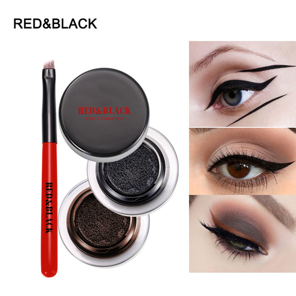 Red&black 3.8g Ink Impression Air Cushion Liner Brown&black Color O 24hr Long Lasting Tinted Natural Waterproof High Tint Makeup