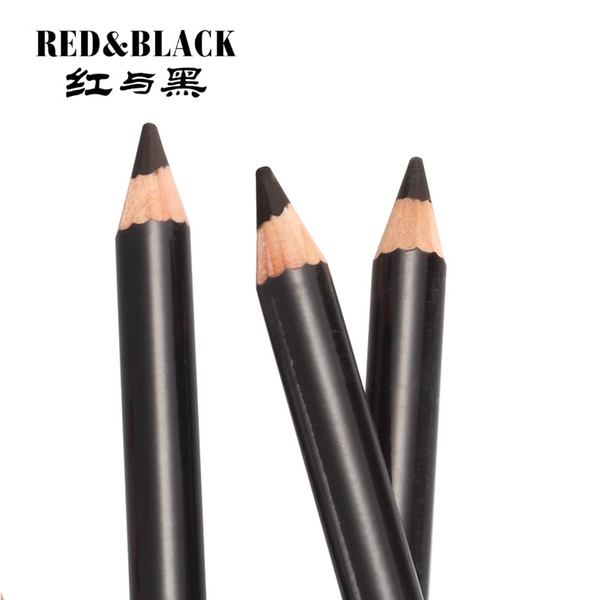 Red&Black Eyebrow Waterproof Eyeliner Long-lasting Natural Eyebrow Pencil Long Lasting Brown Pigments