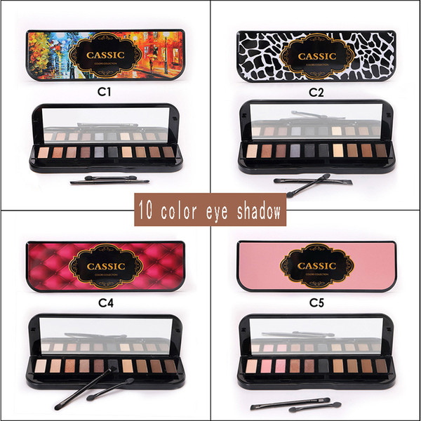 zouyesan Free Shipping 2019 Europe and the United States 10-color eye shadow matte smoke-colored earth-colored pearl eye shadow lasting SUMI