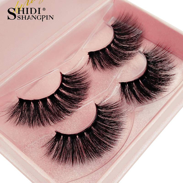 SHIDISHANGPIN 3D Mink Eyelashes Makeup 25 mm Lashes Natural Long 3d Mink False Eye Lashes volume soft Fake eyelash extension with box