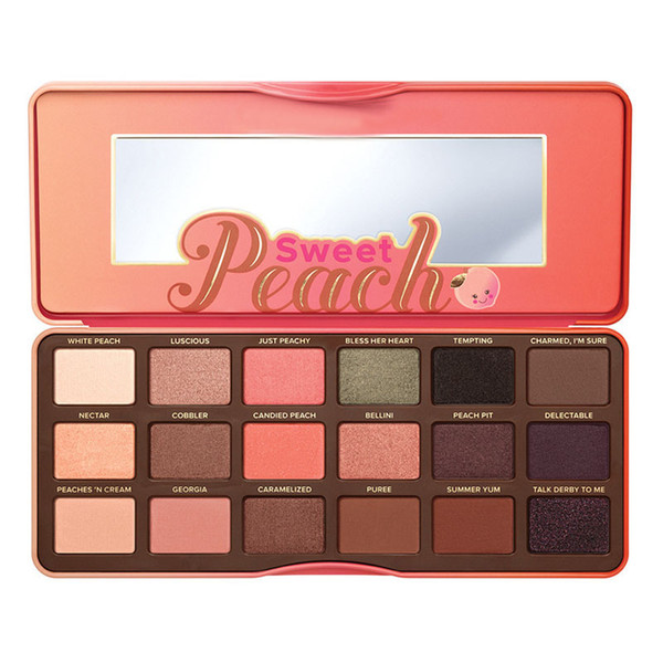 New Makeup Sweet peach Chocolate Gold Eyeshadow blush 16 charming Color 10 styles available Eyeshadow Palette DHL free shipping