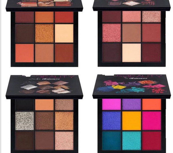 Beauty Warm Brown Mauve Smokey Electric Obsessions Eyeshadow Palette 9 colors Eye Shadow Makeup Cosmetics Palettes Mini 9 colors