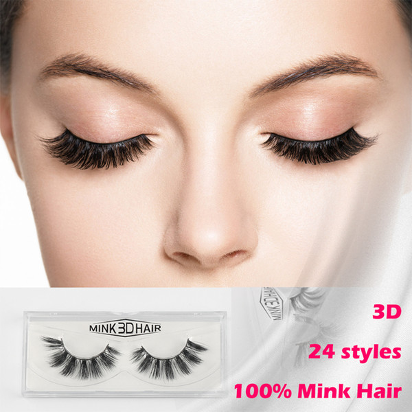 New Products for sell 3D handmade reusable eyelashes 100% mink hair real fur lashes soft & thick lashes