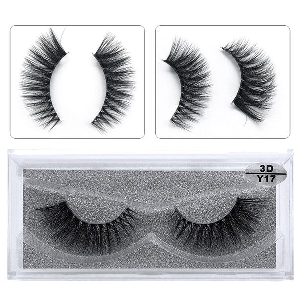 JIEFUXIN Mink Eyelashes Clear Band EyeLashes Crisscross Transparent Band False Eyelashes Handmade Dramatic Lashes Upper Lash Y17