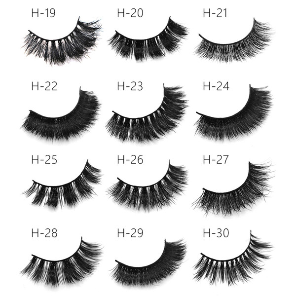 Mink Eyelashes 3D Mink Lashes Thick HandMade Full Strip Lashes Cruelty Free Luxury Mink Lashes 12 Style False Eyelashes