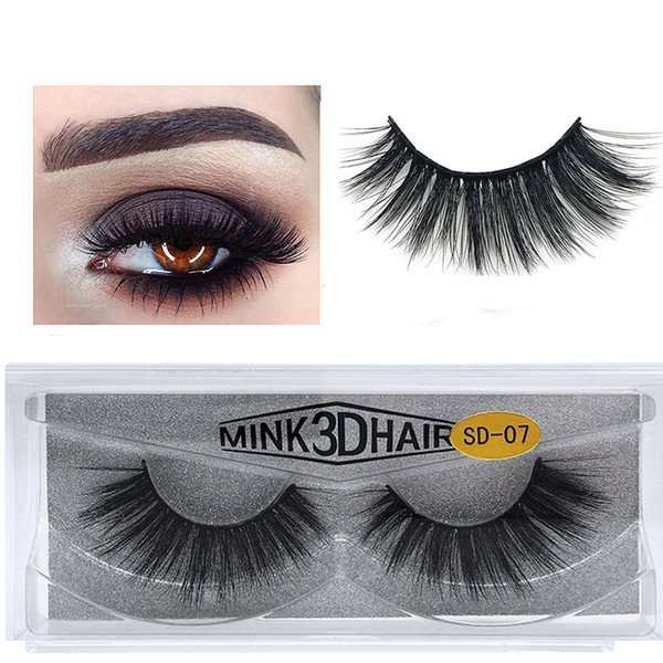 JIEFUXIN 3D mink eyelashes long lasting mink lashes natural dramatic volume eyelashes extension false eyelashes JFX-3D07