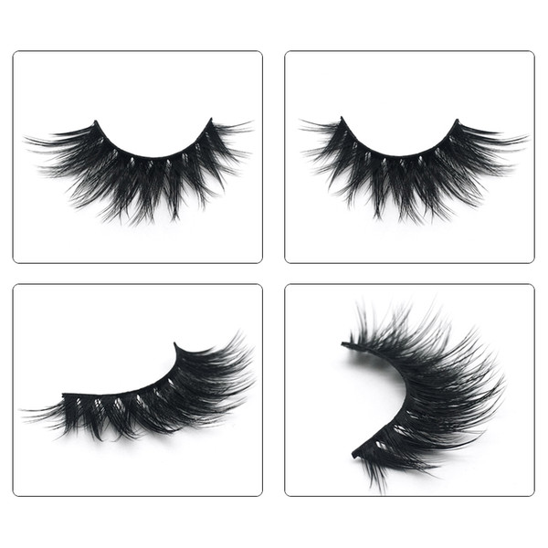 JIEFUXIN Mink Eyelashes 3D Mink Lashes Thick HandMade Full Strip Lashes Cruelty Free Mink Lashes 13 Style False Eyelashes Makeup JFX-3D10