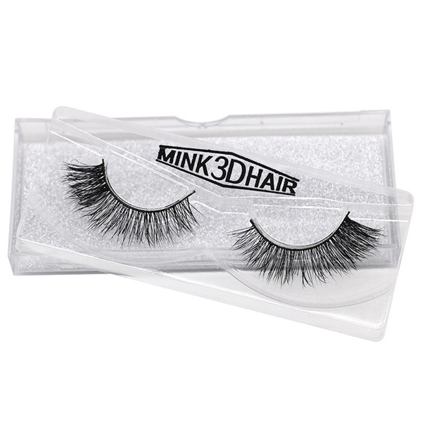 JIEFUXIN 3D Real Mink Eyelashes Handmade False Mink Lashes High Quality Eye Extension Thick False Eyelashes Handmade 3D Crossing False Lash