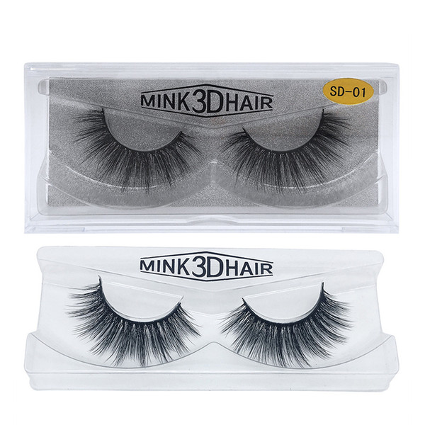 JIEFUXIN Mink lashes 3D Mink Eyelash cruelty free natural false eyelashes Tapered Lashes Real Mink Fur Handmade Crossing Thick Lash