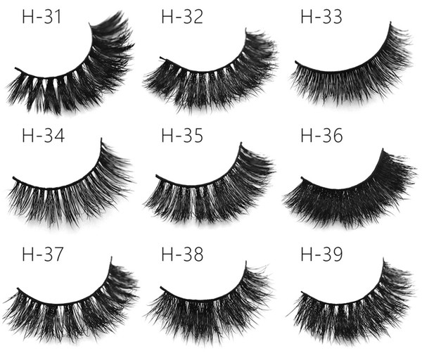 3D Mink False Eyelash 100% Real Siberian Full Strip Fake Eyelash Long Individual Soft Natural Thick Eyelashes Mink Lashes Extension 48styles