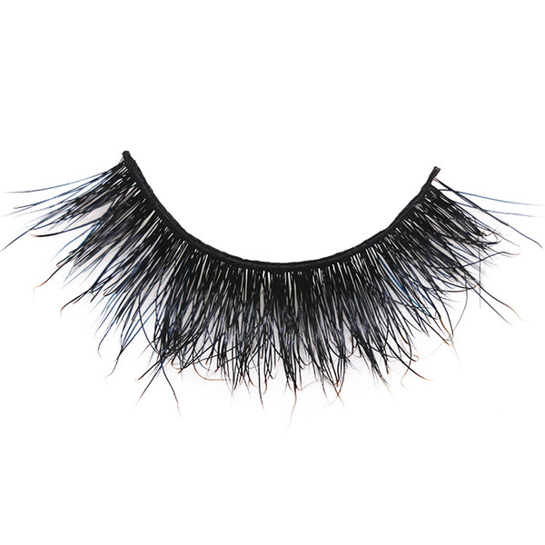 1pair 12 styles 3D Mink lashes Plastic Black Terrier Natural Long Thick false eyelashes Hand Made with clear band makeup tools JFX-H27