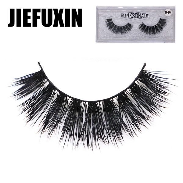 Mink Eyelashes Full Strip Lashes Handmade 3D Mink Lashes Invisible Band False Eyelash High Volume Transparent Plastic Eyelashes