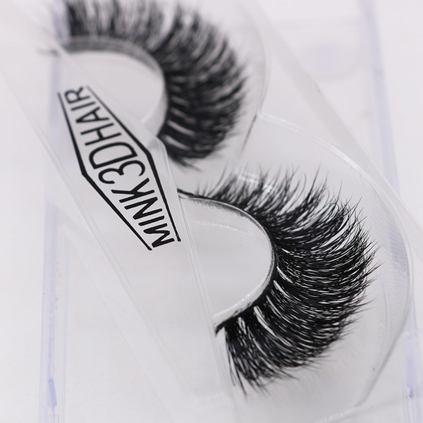 JIEFUXIN 3D Mink Eyelash Real Mink Handmade Crossing Lashes Individual Strip Thick Lash Fake Eyelashes JFX-H32