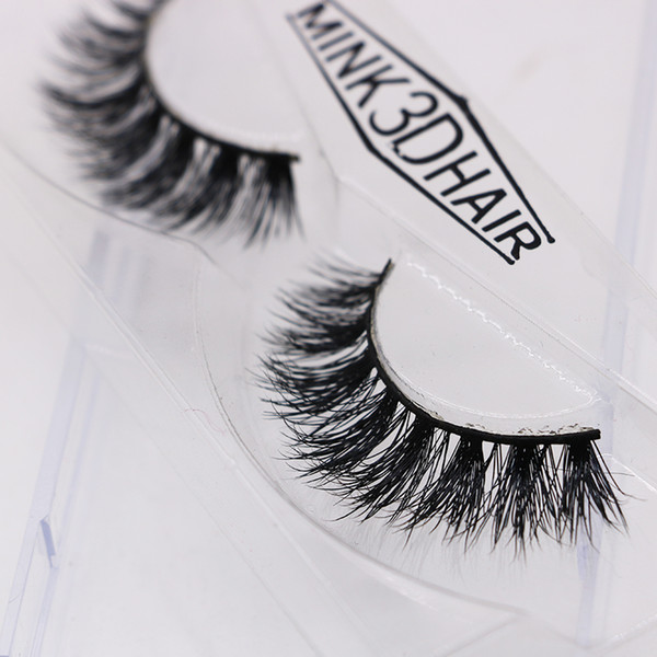 JIEFUXIN 1 Pair mink eyelashes natural long 3d eyelashes 3d mink lashes hand made makeup false lashes 1 box Faux Cils JFX-H05