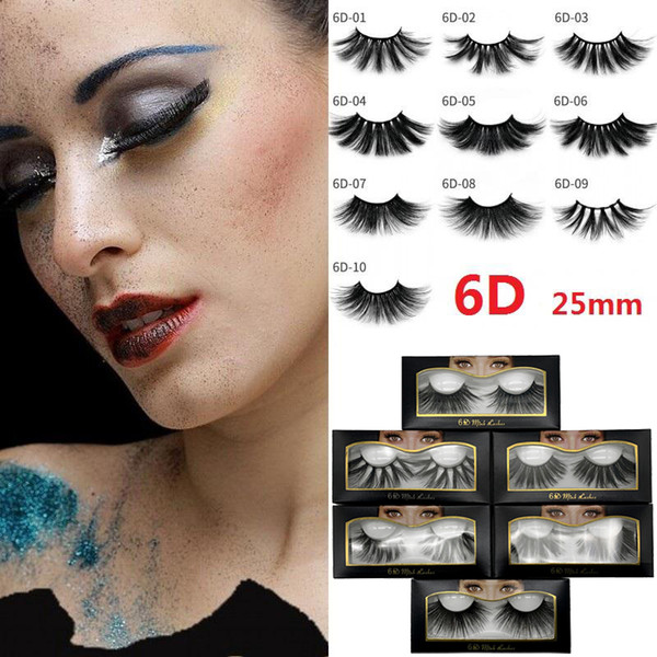 25mm Long 3D mink lashes E01 extra length mink eyelashes Big dramatic volumn eyelashes strip thick false eyelash