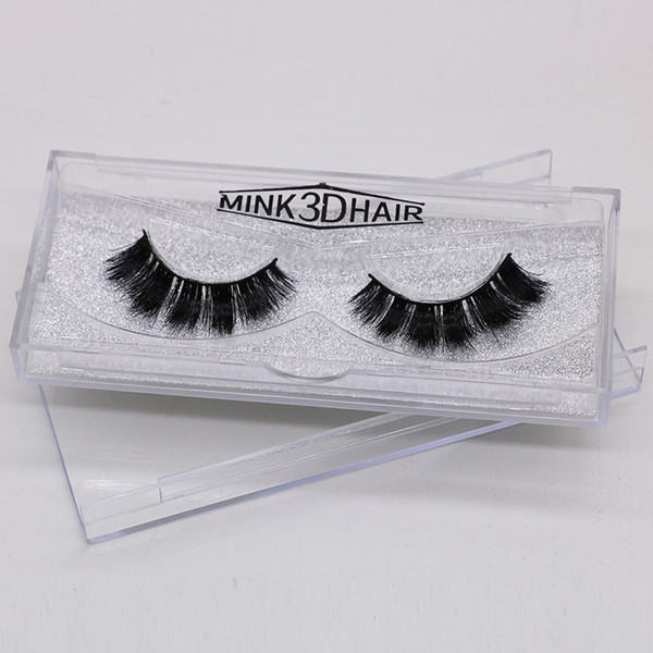 1Pair 100% Real Siberian 3D Mink Full Strip False Eyelash Long Individual Eyelashes Mink Lashes Extension