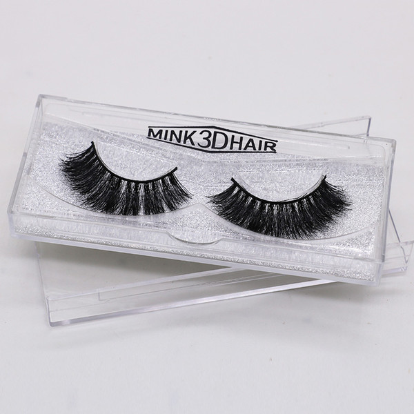 1pair Soft Hand Made Eyelashes 100% Real 3D Mink Full Strip False Eyelash Natural Long Eye Lashes Mink Lashes Makeup Extension