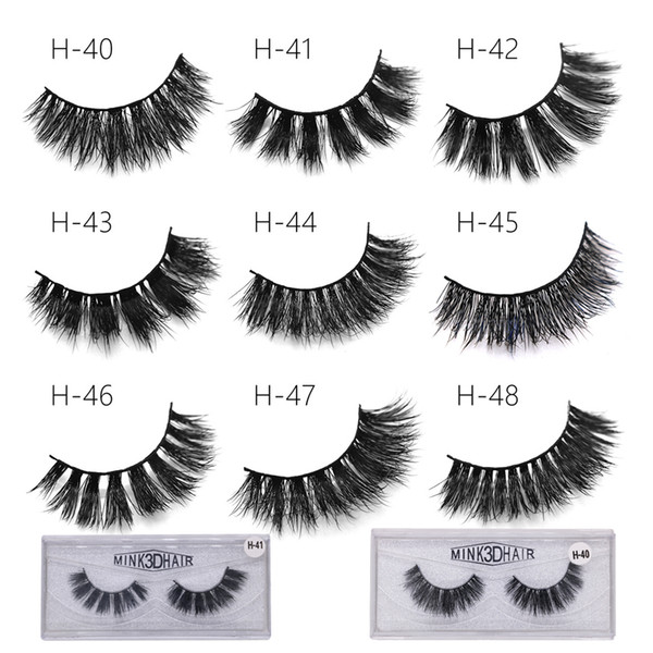 1 pair strip mink eyelashes makeup natura long false lashes 3d mink fake eyelashes volume eye lashes extension