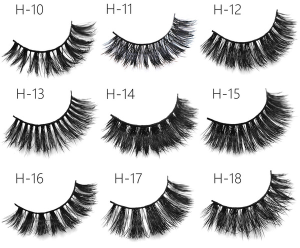 3D Mink Eyelashes Eye makeup Mink False lashes Soft Natural Thick Fake Eyelashes 3D Eye Lashes Extension Beauty Tools 48 styles