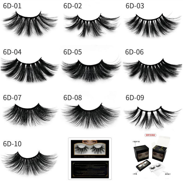 25mm False Eyelashes Wholesale Thick Strip 25mm 3D Mink Lashes Custom Packaging Label Makeup Dramatic Long Mink eyelashes