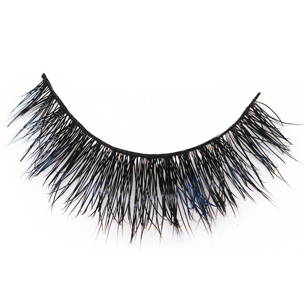 JIEFUXIN Mink Lashes 3D Mink Eyelashes Invisible Band Natural Black Mink False Eyelash Full Strip cilios posticos Reusable JFX-H45