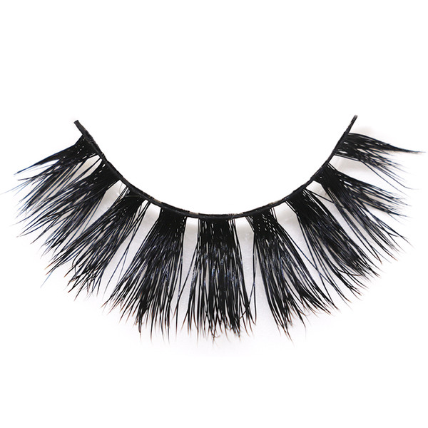 JIEFUXIN 3D mink eyelashes long lasting mink lashes natural dramatic volume eyelashes extension false eyelashes JFX-H46