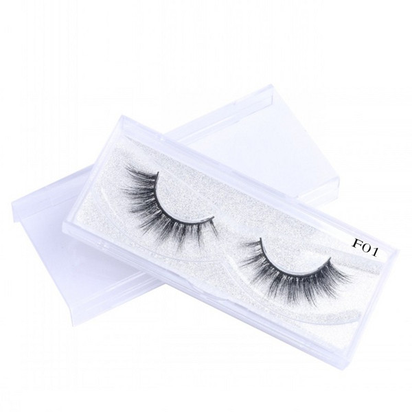 Mink False Eyelashes 100% Supernatural Lifelike Handmade 3D Mink Hair Eyelashes Natural Long Strip Eyelash Extensions