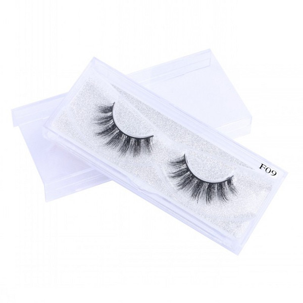 wholesale False Eyelashes Comfortable Soft 100% Handmade 3D Mink Hair Eyelashes Natural Black Thick Eyelash Extensions