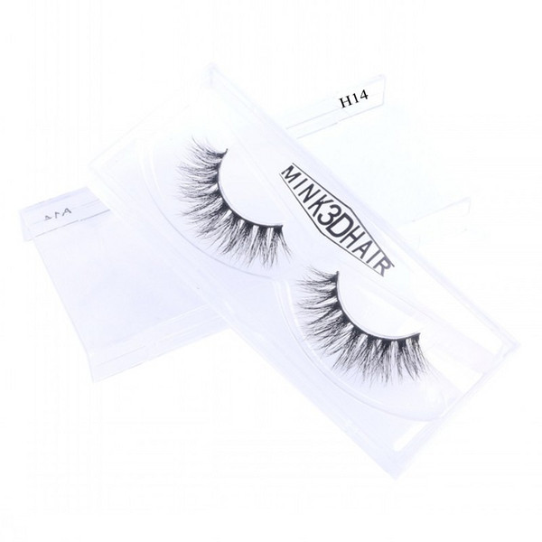 Makeup Eyelash Extensions Premium Quality 100% Handmade Mink Hair Eyelashes Natural Black Long Thick False Lashes