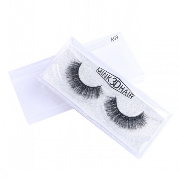 Real Mink Eyelashes 19 Styles Selectable 10-16mm 1 Pair Box 100% Handmade Mink Hair False Eyelashes