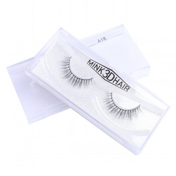 2018 New Hot 3D Mink Lashes Handmade Natural Long Curl Thick False Eyelash Extensions Makeup Beauty