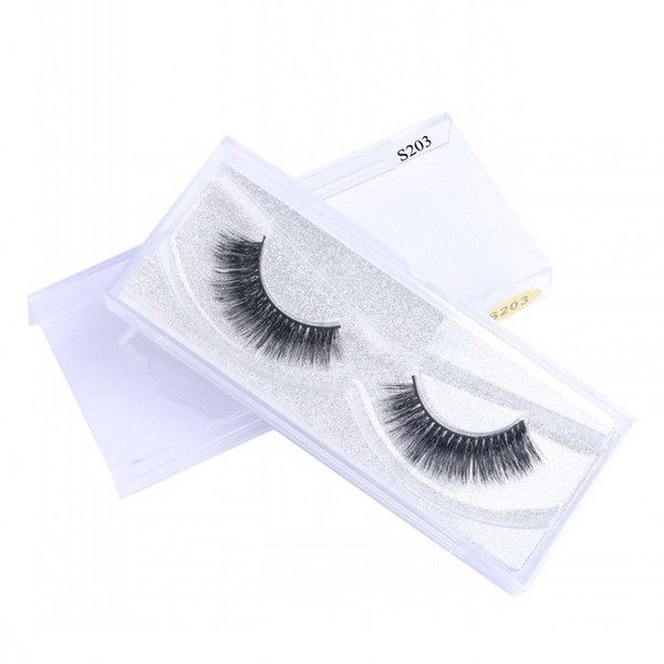 Natural False Eyelashes Comfortable Soft 100% Handmade Mink Hair Eyelashes Full Strip Lashes for Beauty Makeup