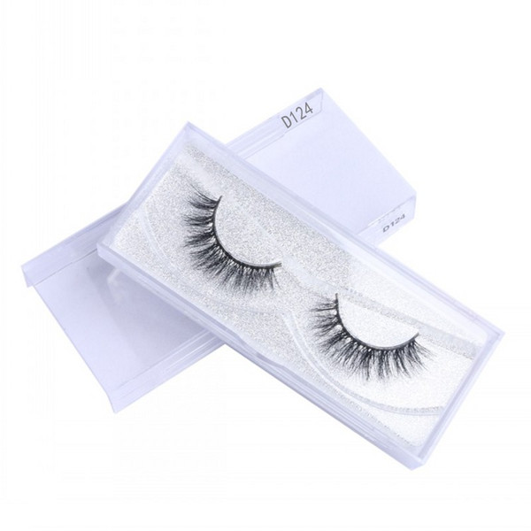 New Style Mink Eyelashes Real Handmade 3D Mink Hair Eyelashes Natural Long Thick Cross Eyelash Extensions