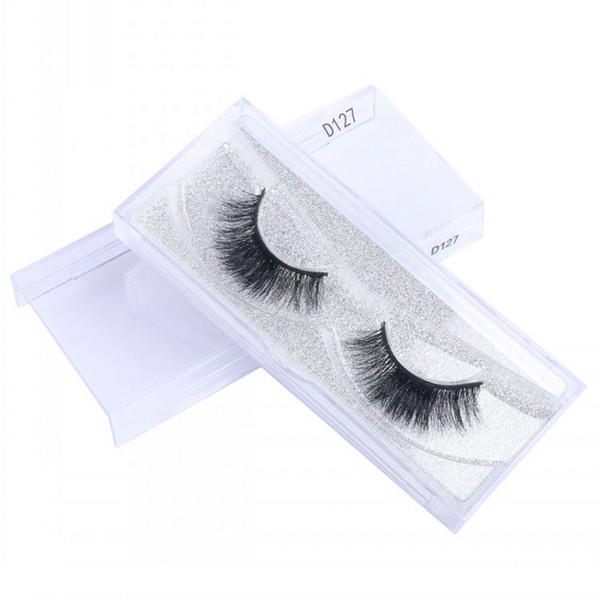 Wholesale Selling False Eyelashes 10-16mm 1 Pair Box 100% Handmade 3D Mink Hair Eyelashes Natural Long Thick Lashes