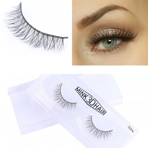 2018 False Eyelashes Hot Selling Premium Quality 100% Handmade 3D mink Hair Eyelashes Natural Long Thick Eyelash Extensions