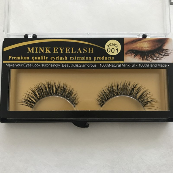 3D Mink False Eyelashes Real Handmade Natural Long Soft Eyelash Extensions For Beauty Makeup Free Shipping