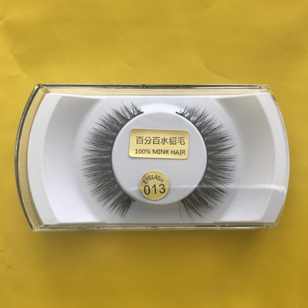 Handmade Mink Eyelashes High Quality Natural Long Thick Soft Strip Criss-cross False Eyelash Extension Free Shipping