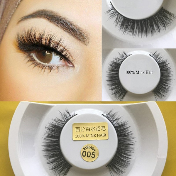 new design high quality 15 styles 100% handmade waterproof mink eyelashes super soft strip eyelash extension