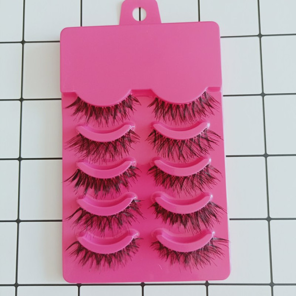 Wholesale False Eyelashes 5 Pair/Tray Handmade Full Strip Lashes Natural Long Thick Eye Lashes For Beauty Makeup