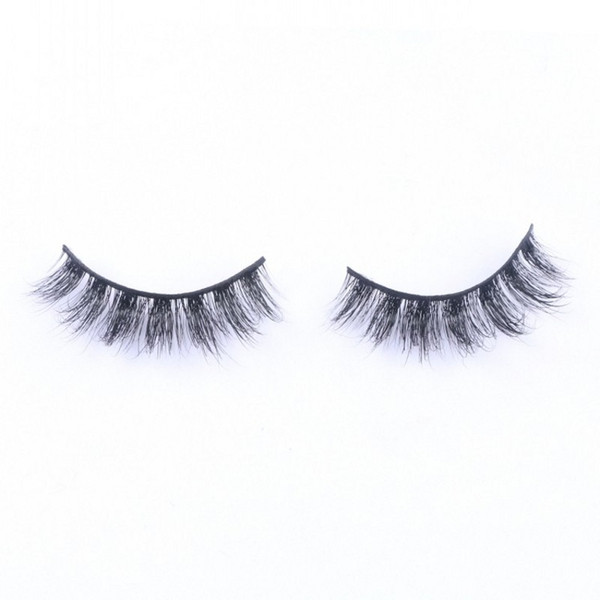 3D False Eyelashes 100% Handmade Private Logo Mink Hair Lashes Natural Long Thick Cross Beauty Makeup Eyelash Extensions