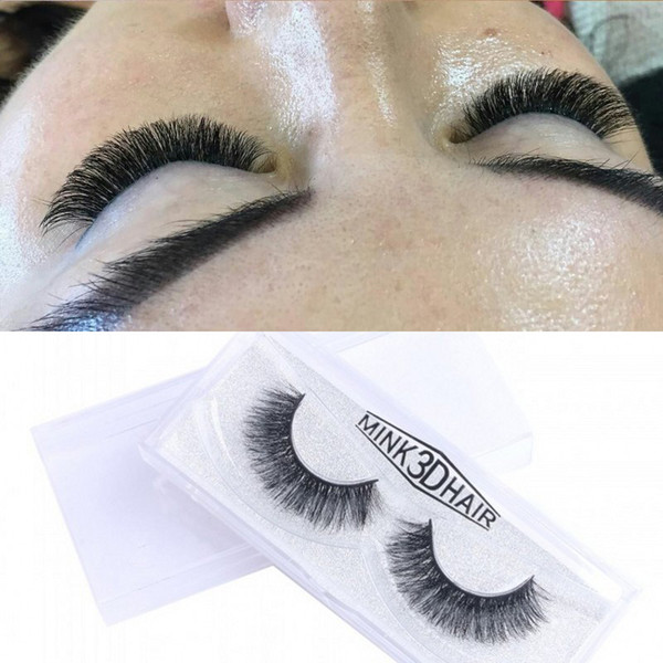 3D False Eyelashes High Quality 100% Handmade Mink Hair Eyelashes Natural Long Black Eyelash Extensions Full Strip Lashes